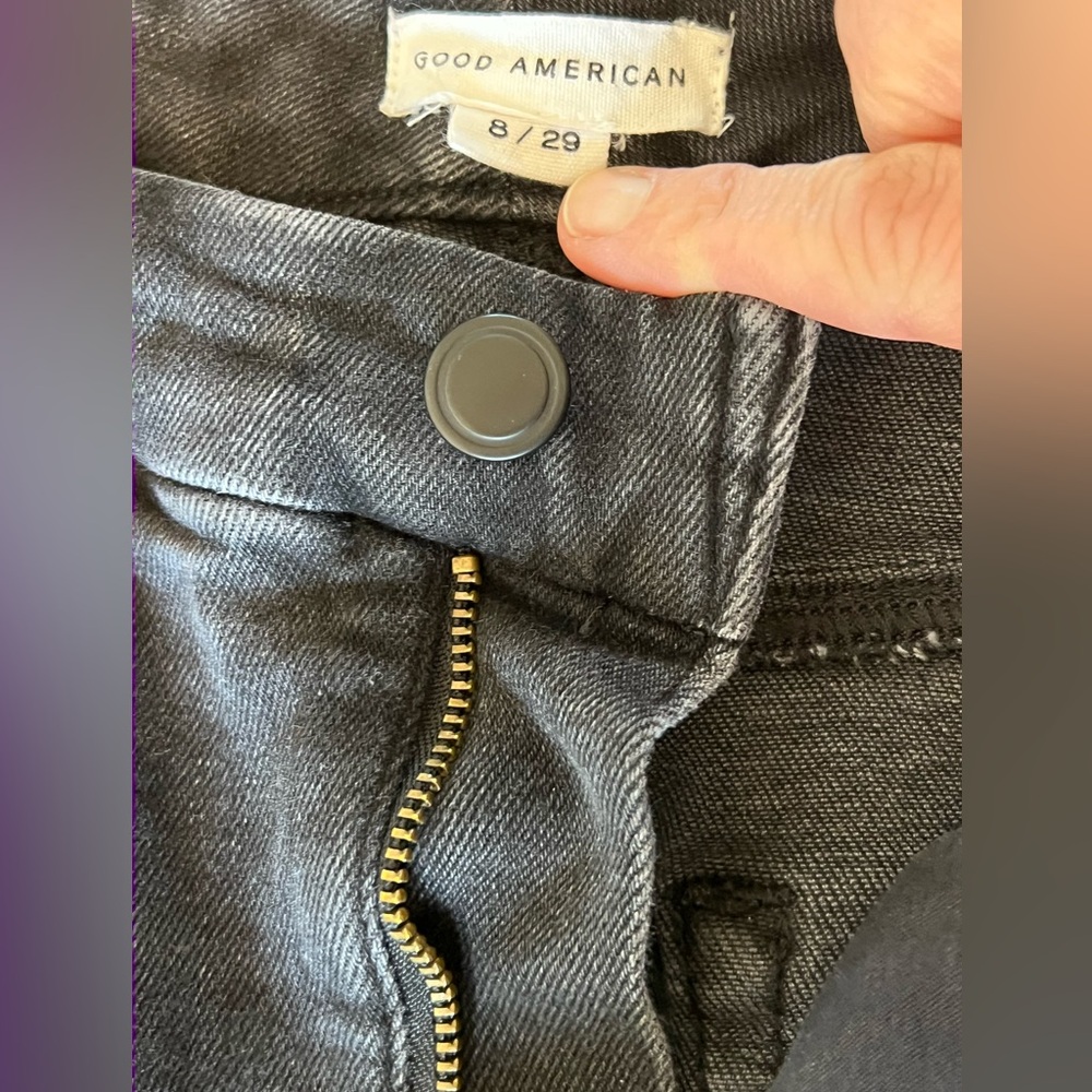 Good American Classic Bootcut Jeans in Black- Size 29 - Picture 7 of 10
